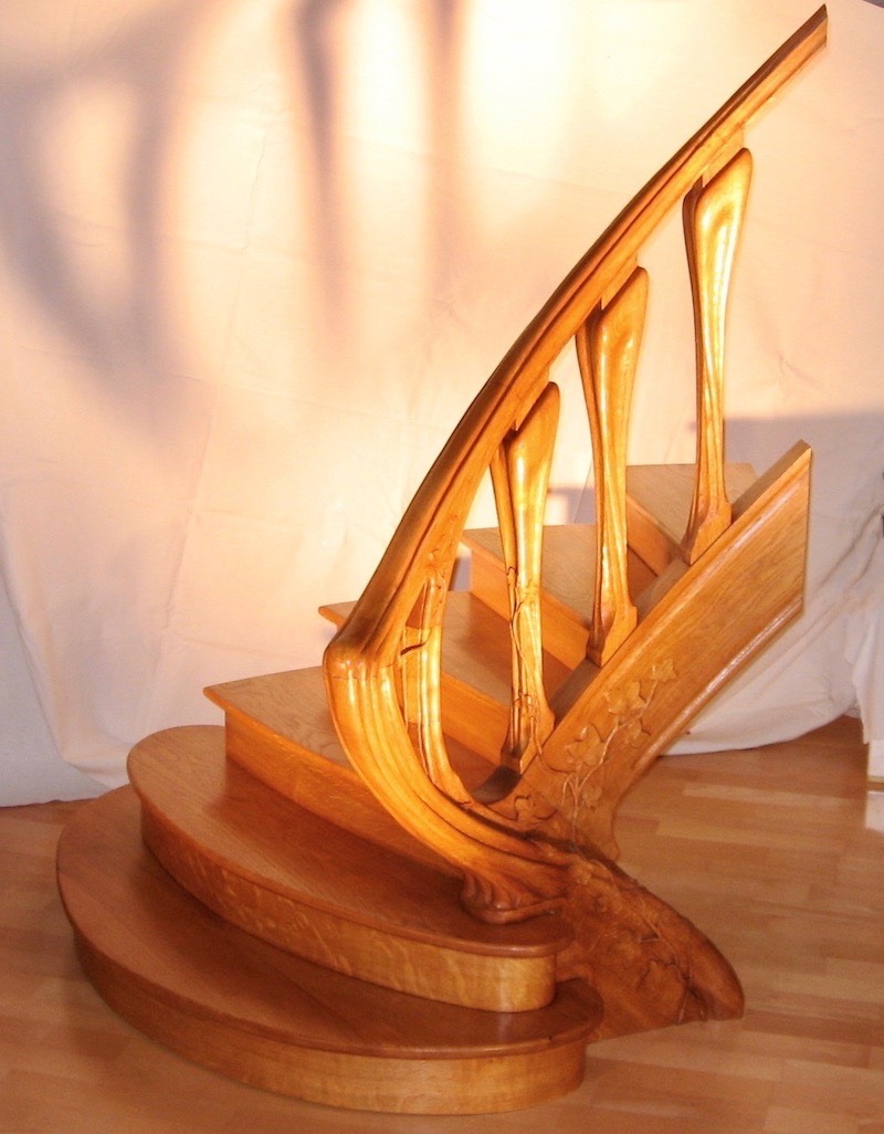 Maquette escalier Art Nouveau 
